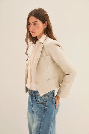 Saco linen shine crop