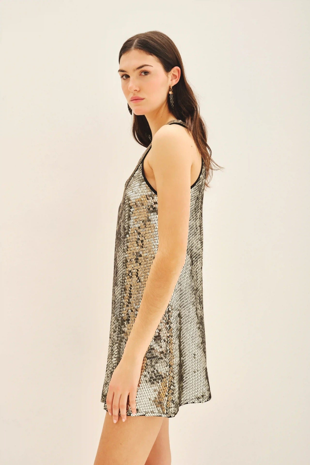 Vestido antique sequins