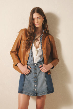 Camisa bellota cuero