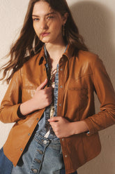 Camisa bellota cuero