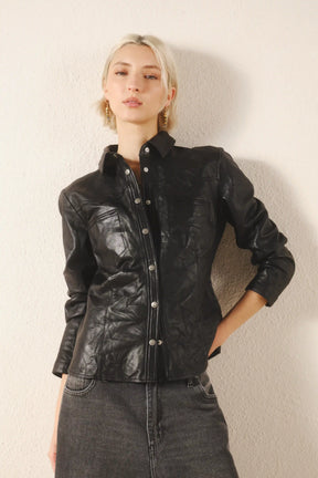 Camisa bellota cuero